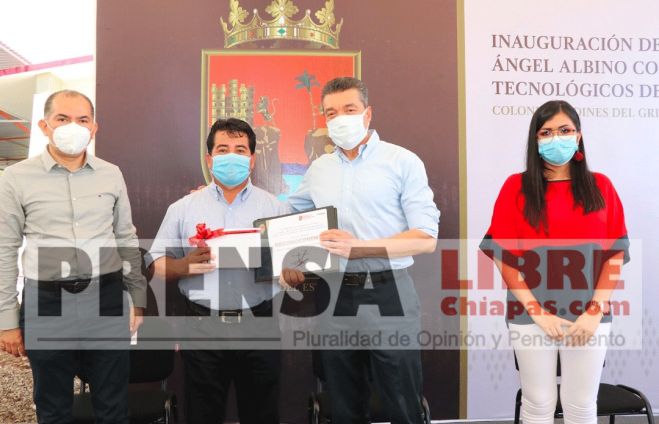 En Chiapa de Corzo, Rutilio Escandón inaugura edificios del Jardín de Niños “Ángel Albino Corzo”