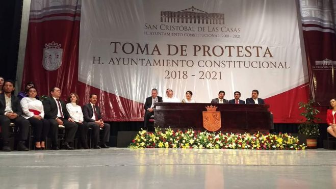Jer&oacute;nima Toledo toma protesta como presidenta municipal de San Crist&oacute;bal