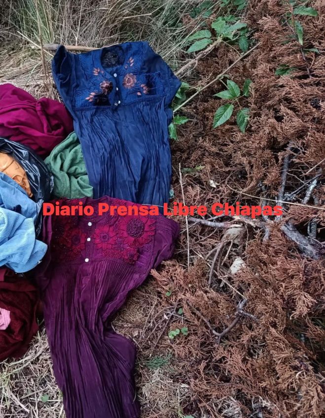 Localizan prendas típicas entre la maleza en comunidad de Chamula