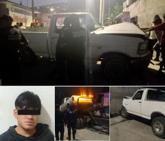 Grupo Interinstitucional frustra robo de camioneta en zona norte de SCLC