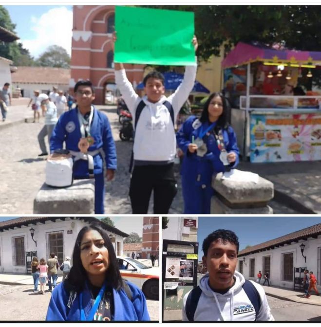 Realizan colecta para participar en la competencia internacional.