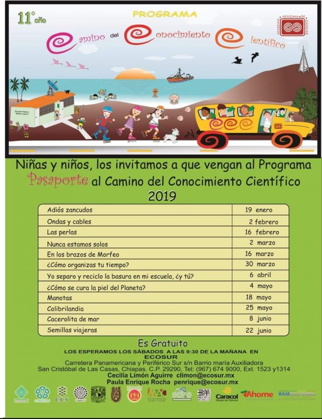 Invitan a niños y niñas al "Pasaporte al Camino del Conocimiento Científico"