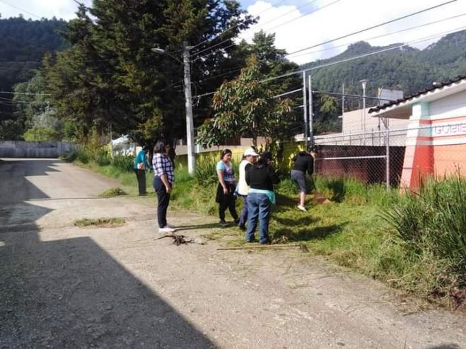 COLONOS REALIZAN LIMPIEZA EN ÁREAS VERDES