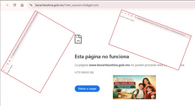 Portal de registro de la Beca Rita Cetina Gutiérrez presenta fallas en el primer día de inscripción