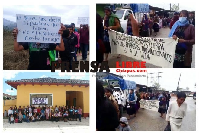 MUJERES DE LAS ABEJAS MARCHAN PARA EXIGIR ALTO A LOS FEMINICIDIOS