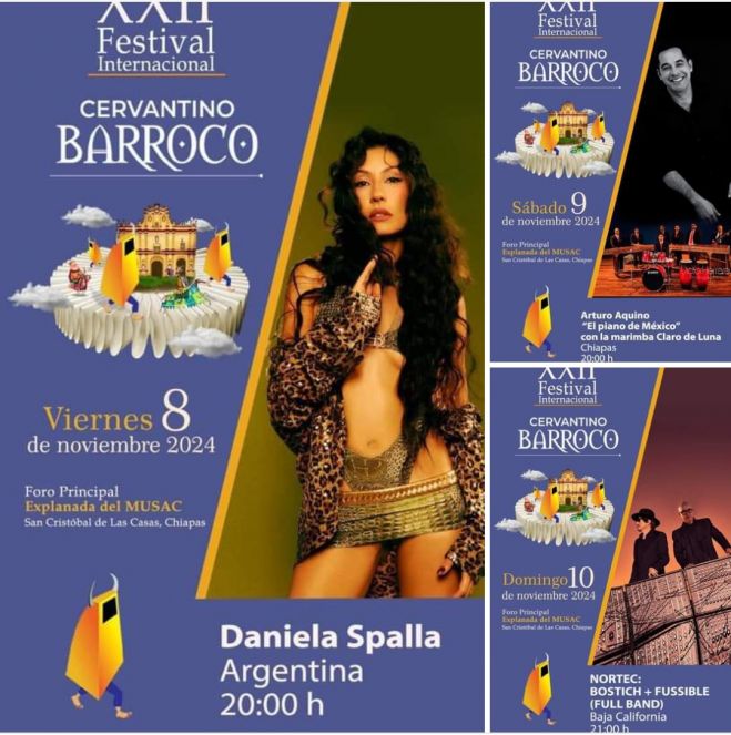 San Cristóbal de Las Casas celebra el XXII Festival Internacional Cervantino Barroco con arte y cultura