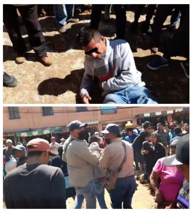 Tremenda golpiza le dan a presunto ladrón