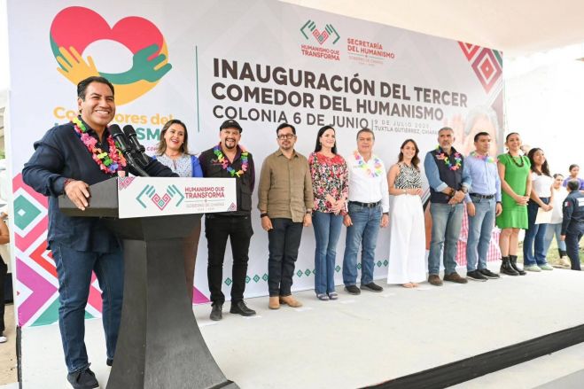 Eduardo Ram&iacute;rez inaugura Comedor del Humanismo en la colonia 6 de Junio de Tuxtla Guti&eacute;rrez