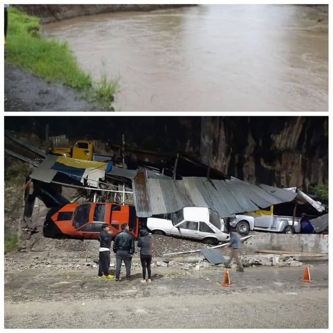 Daños materiales deja desgajamiento de un cerro en San Cristóbal de Las Casas 