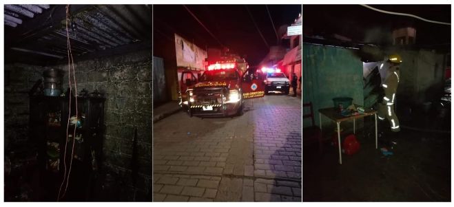 Se incendia vivienda en el centro de San Cristóbal