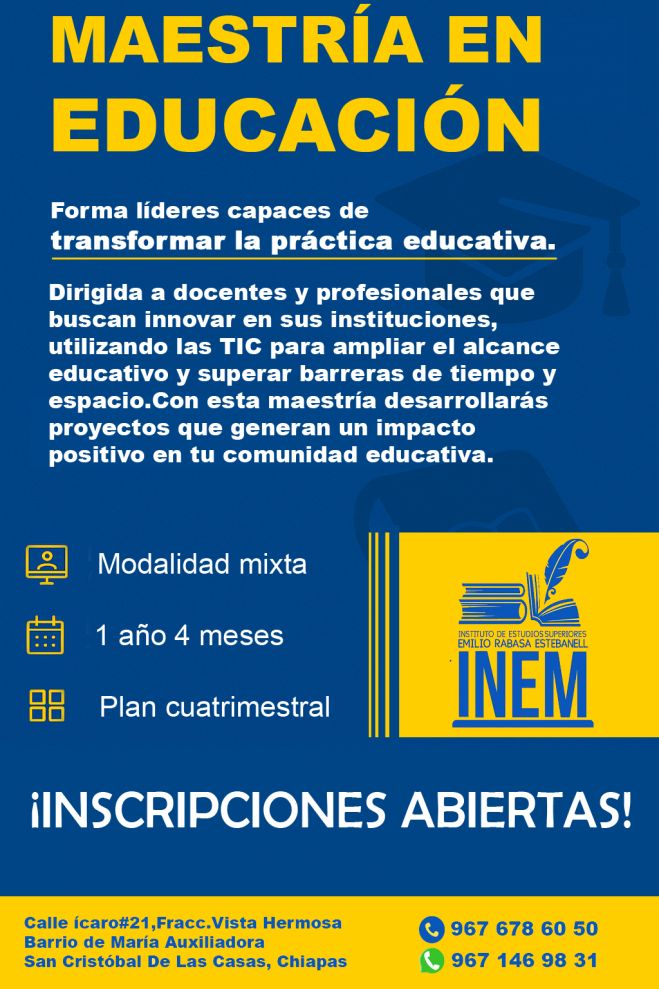 Maestría en Educación: Innovación y liderazgo para transformar comunidades educativas