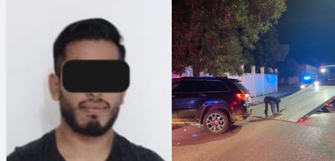 Tras persecuci&oacute;n, Polic&iacute;a Municipal detiene a ebrio conductor que choc&oacute; en pante&oacute;n de SCLC