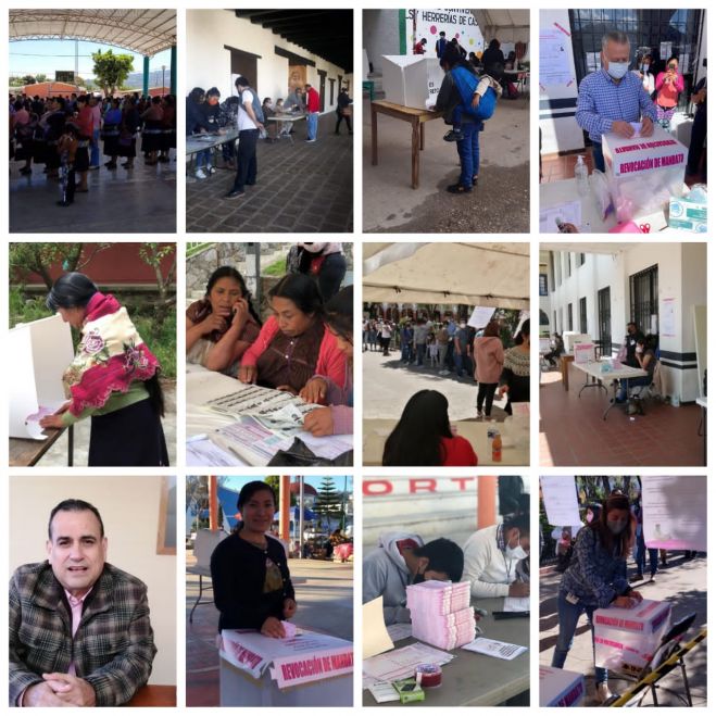Con saldo blanco concluye votación de la revocación de mandato en el Distrito 05