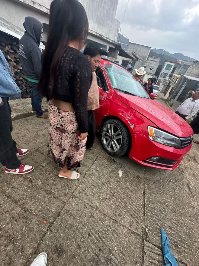 Accidente en Chamula deja daños materiales