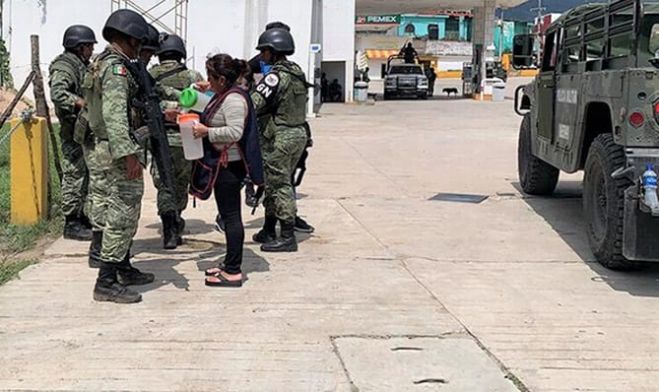 Guardia Nacional realiza patrullaje en Oxchuc