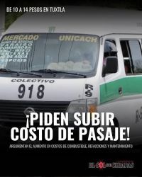 Retos del transporte p&uacute;blico de pasaje en Chiapas para 2016