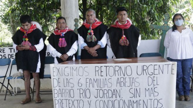 Exigen garantizar el retorno seguro a desplazados de las Abejas de Acteal