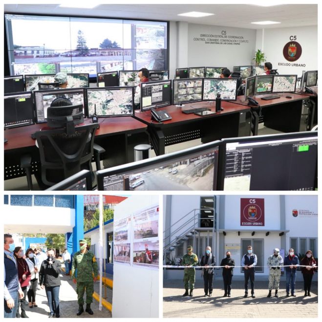 ESCUDO URBANO C5 FORTALECE SEGURIDAD DE HABITANTES Y VISITANTES EN SAN CRISTÓBAL DE LAS CASAS