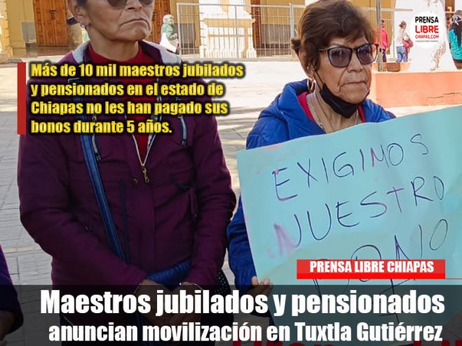 * Exigen el pago de bonos, el cual les adeudan desde hace 5 años.