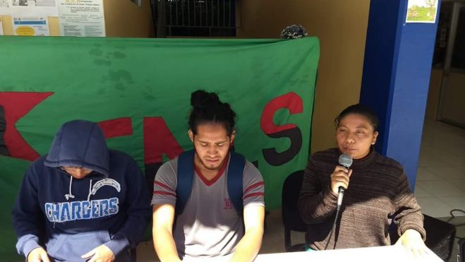 Integrantes del colectivo Tsoblej anuncian marcha para el 2 de octubre