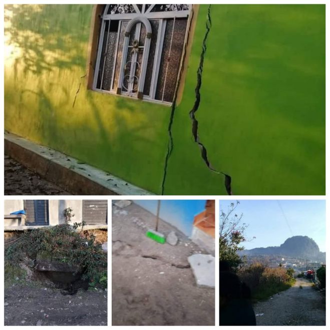 EVACUAN 70 FAMILIAS DE TENEJAPA POR DAÑOS EN SUS VIVIENDAS