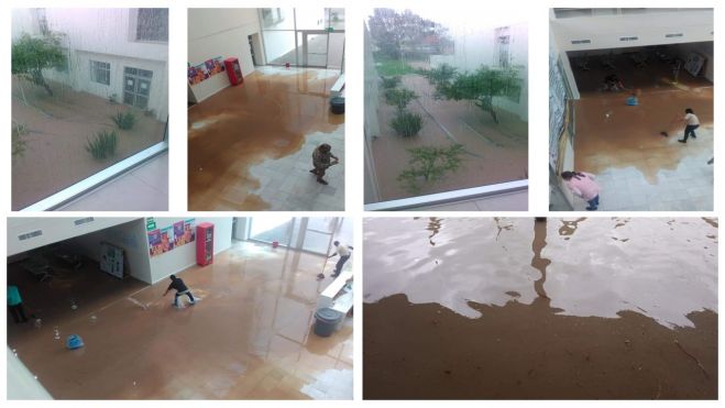 Se inundan &aacute;reas del Hospital de las Culturas