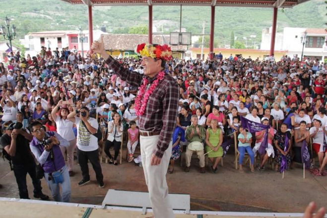 Desde Soyaló, llama Rutilio a no caer en la guerra sucia