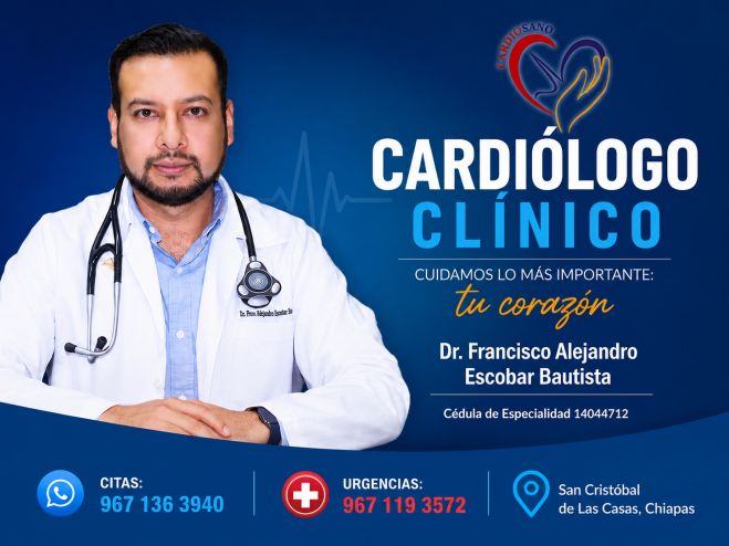 Cardi&oacute;logo en San Crist&oacute;bal de Las Casas explica c&oacute;mo funciona el coraz&oacute;n y c&oacute;mo prevenir enfermedades cardiovasculares