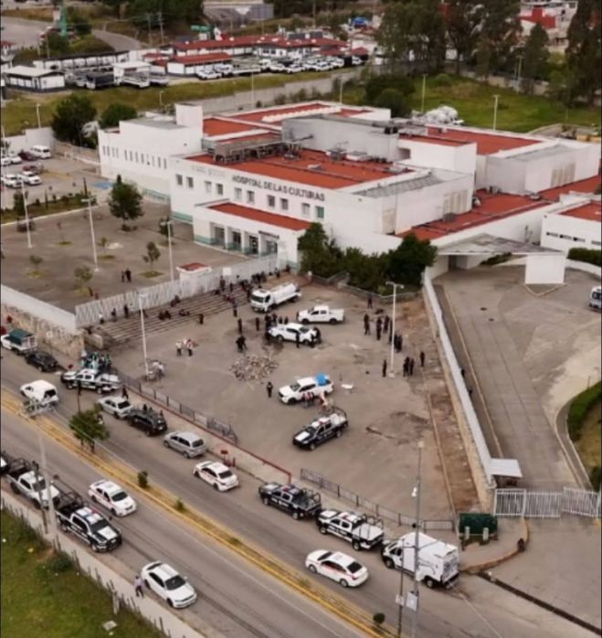 Un antes y un después en las afueras del Hospital de Las Culturas