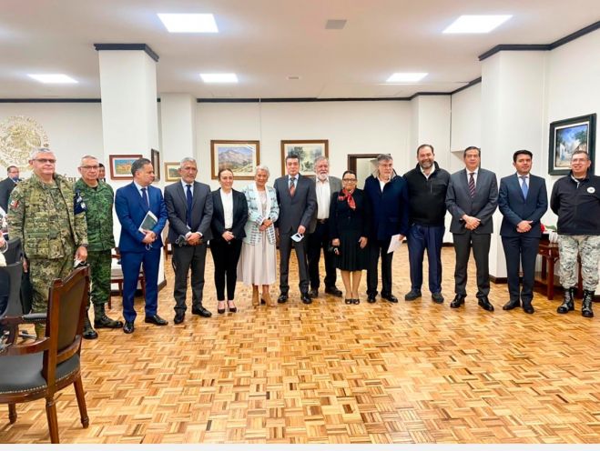 Se reúne Rutilio Escandón con el Gabinete de Seguridad del Gobierno de México