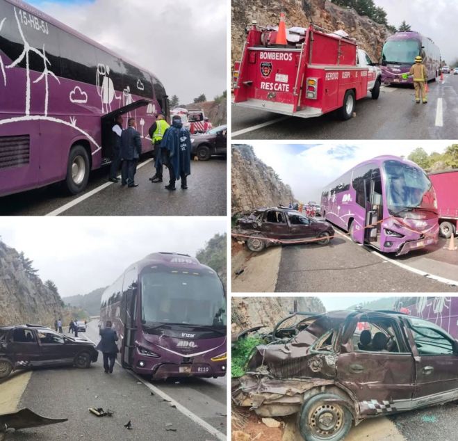 Fatal choque en la carretera de cuota, deja dos personas sin vida