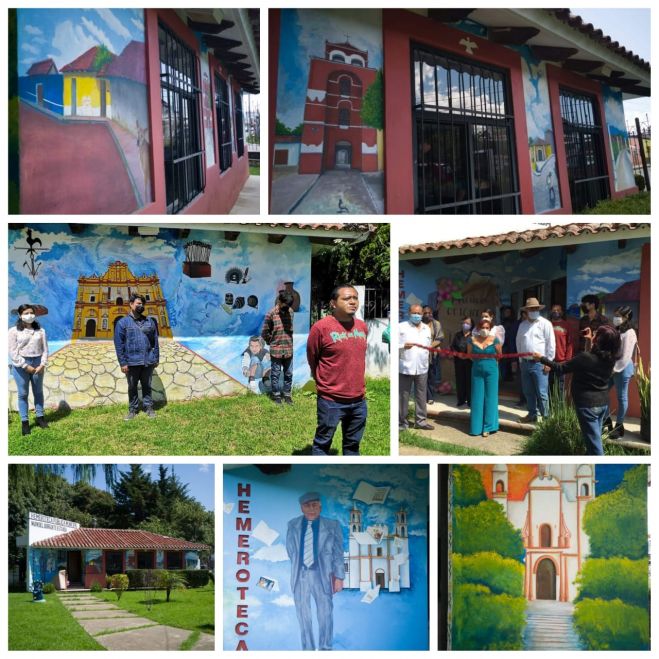SE INAUGURA MURAL “BAJO LA NEBLINA” EN LA HEMEROTECA MUNICIPAL MANUEL BURGUETE ESTRADA