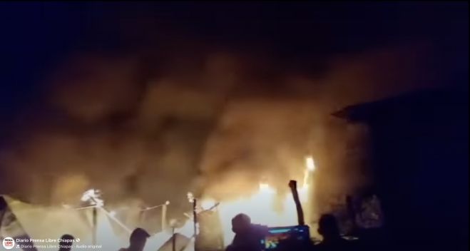 Voraz incendio consume vivienda en Chenalh&oacute; 