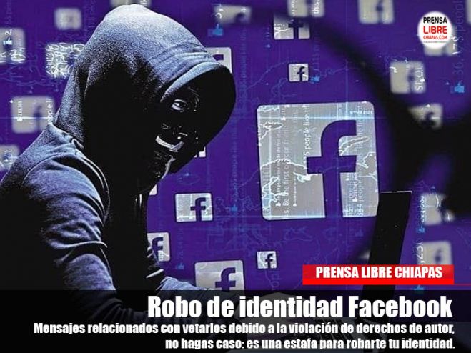 Si recibes un mensaje en tu bandeja de entrada relacionado con vetarlos debido a la violación de derechos de autor, no hagas caso: es una estafa para robarte tu identidad.