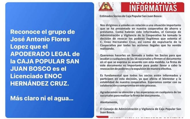 En un comunicado publicado este sábado desde la página oficial de la Cooperativa, así lo dan a conocer.