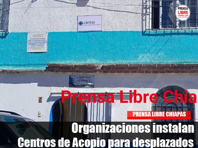 Organizaciones instalan Centros de Acopio para desplazados 