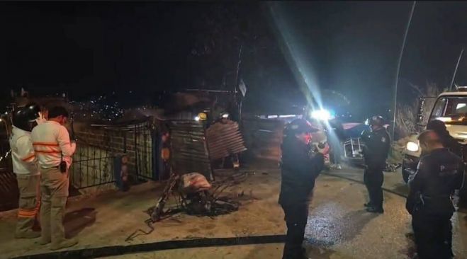 Incendio consume galera en el Cerrito San Cristóbal