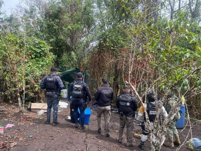 ASEGURAN NARCOLABORATORIO EN EL MUNICIPIO DE SANTIAGO EL PINAR