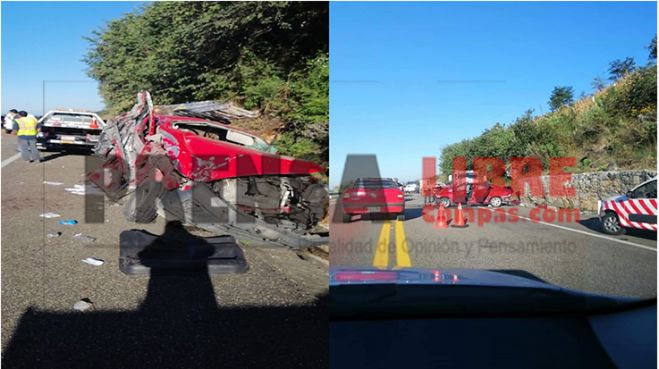 SEIS LESIONADOS DEJA FUERTE ACCIDENTE EN LA DE CUOTA