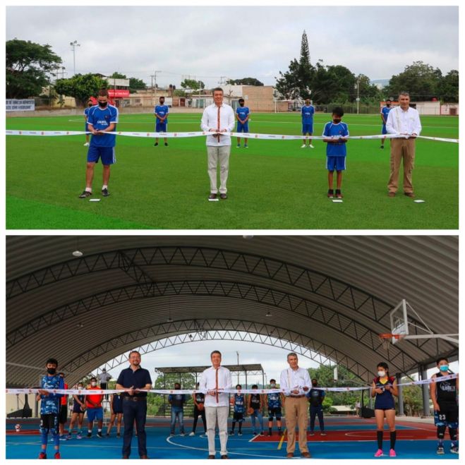 INAUGURA RUTILIO ESCANDÓN REHABILITACIÓN DE LA UNIDAD DEPORTIVA DE BERRIOZÁBAL