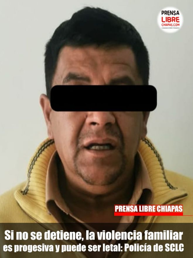 Si no se detiene, la violencia familiar es progesiva y puede ser letal: Policía de SCLC