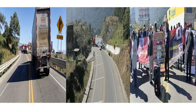MAESTROS BLOQUEAN CARRETERA DE CUOTA SAN CRIST&Oacute;BA-TUXTLA