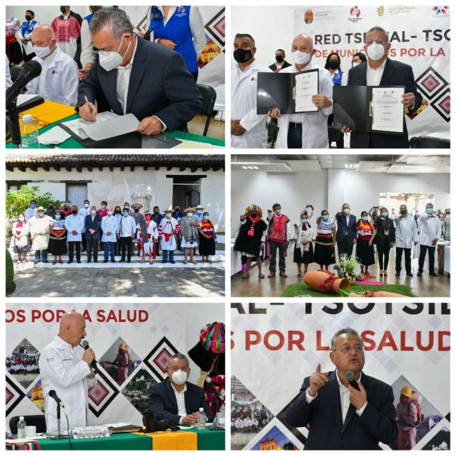 MARIANO DÍAZ OCHOA RINDE PROTESTA COMO PRESIDENTE DE LA RED DE MUNICIPIOS POR LA SALUD DE LOS ALTOS DE CHIAPAS.