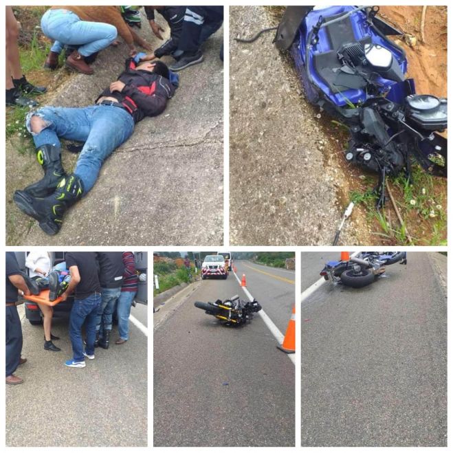 SE ACCIDENTA MOTOCICLISTA EN LA DE CUOTA SAN CRIST&Oacute;BAL-TUXTLA