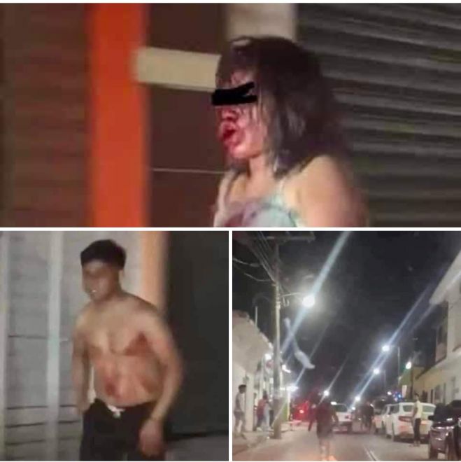Hombre en aparente estado de ebriedad golpea de forma brutal a mujer en Ocosingo