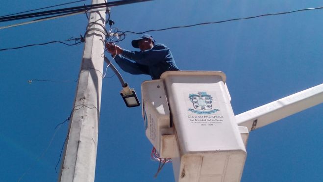 INICI&Oacute; LA MODERNIZACI&Oacute;N DE LUMINARIAS EN SAN CRIST&Oacute;BAL DE LAS CASAS