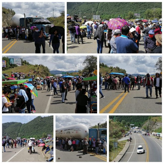 HABITANTES DE LA ZONA NORTE DE SAN CRISTÓBAL BLOQUEAN CARRETERA DE CUOTA