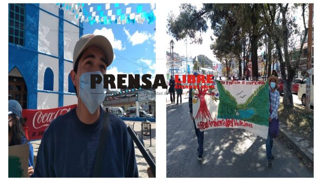 MARCHAN EN CONTRA DE LA CONSTRUCCIÓN DE SALONES EN LA PREPA