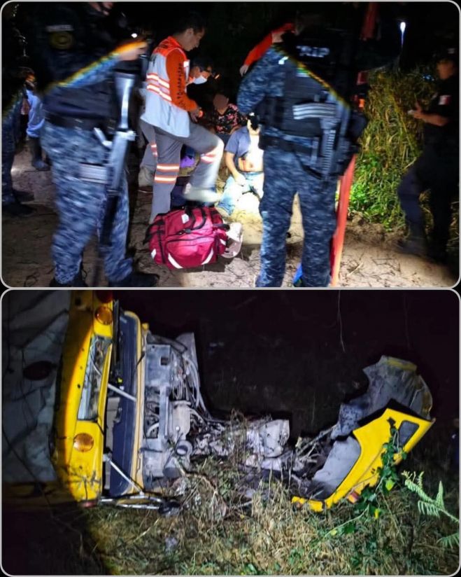 En coordinaci&oacute;n interinstitucional atienden hecho de tr&aacute;nsito con personas lesionadas en Jiquipilas