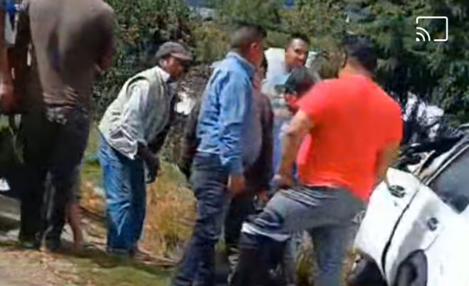 Tres lesionados deja accidente en Chamula